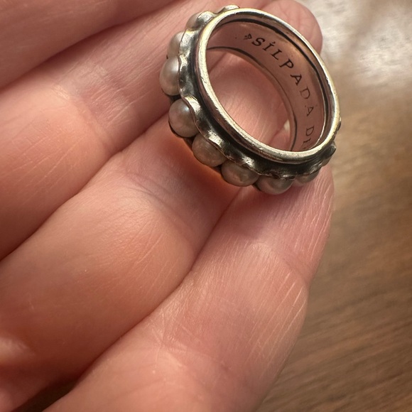 Silpada silver and pearl ring in size 7, great condition - Picture 7 of 7